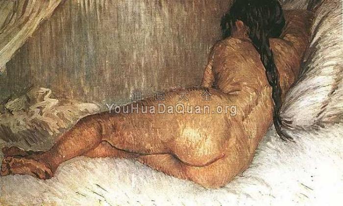 裸体女人斜倚着 - 文森特·威廉·梵高